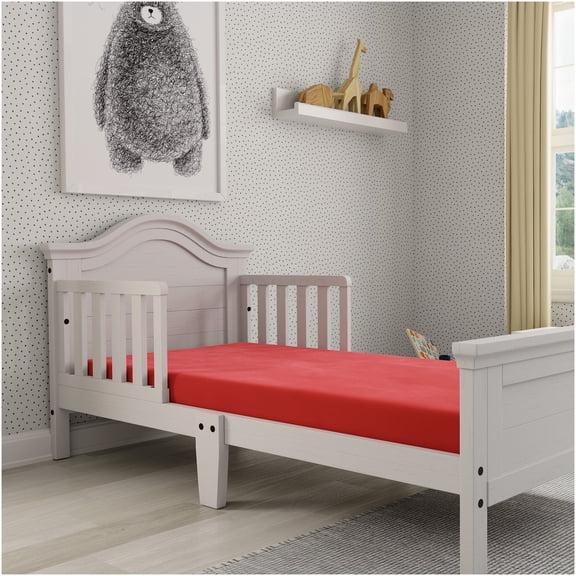 5 Inch Twin Size Red Memory Foam Mattress, Waterproof Cover, CertiPUR-US Certified, Non-Slip Bottom for Bunk Beds & Daybeds
