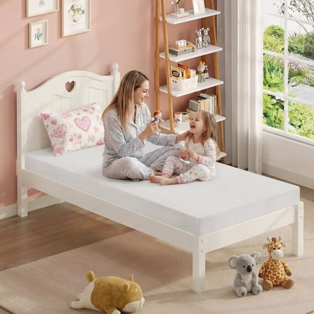 5 Inch Twin XL Mattress Gel Memory Foam Mattress Medium-Firm Mattress with Breathable Cover, Bed-in-a-Box CertiPUR-US Certified for Kids& Adults, (Twin XL)