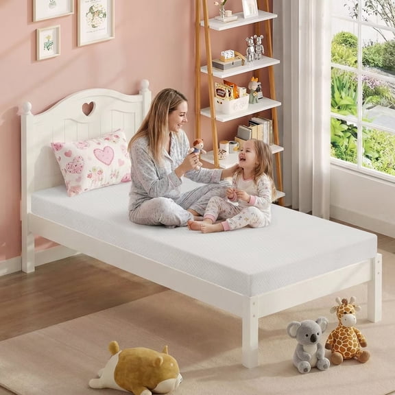 5 Inch Twin XL Mattress Gel Memory Foam Mattress Medium-Firm Mattress with Breathable Cover, Bed-in-a-Box CertiPUR-US Certified for Kids& Adults, (Twin XL)