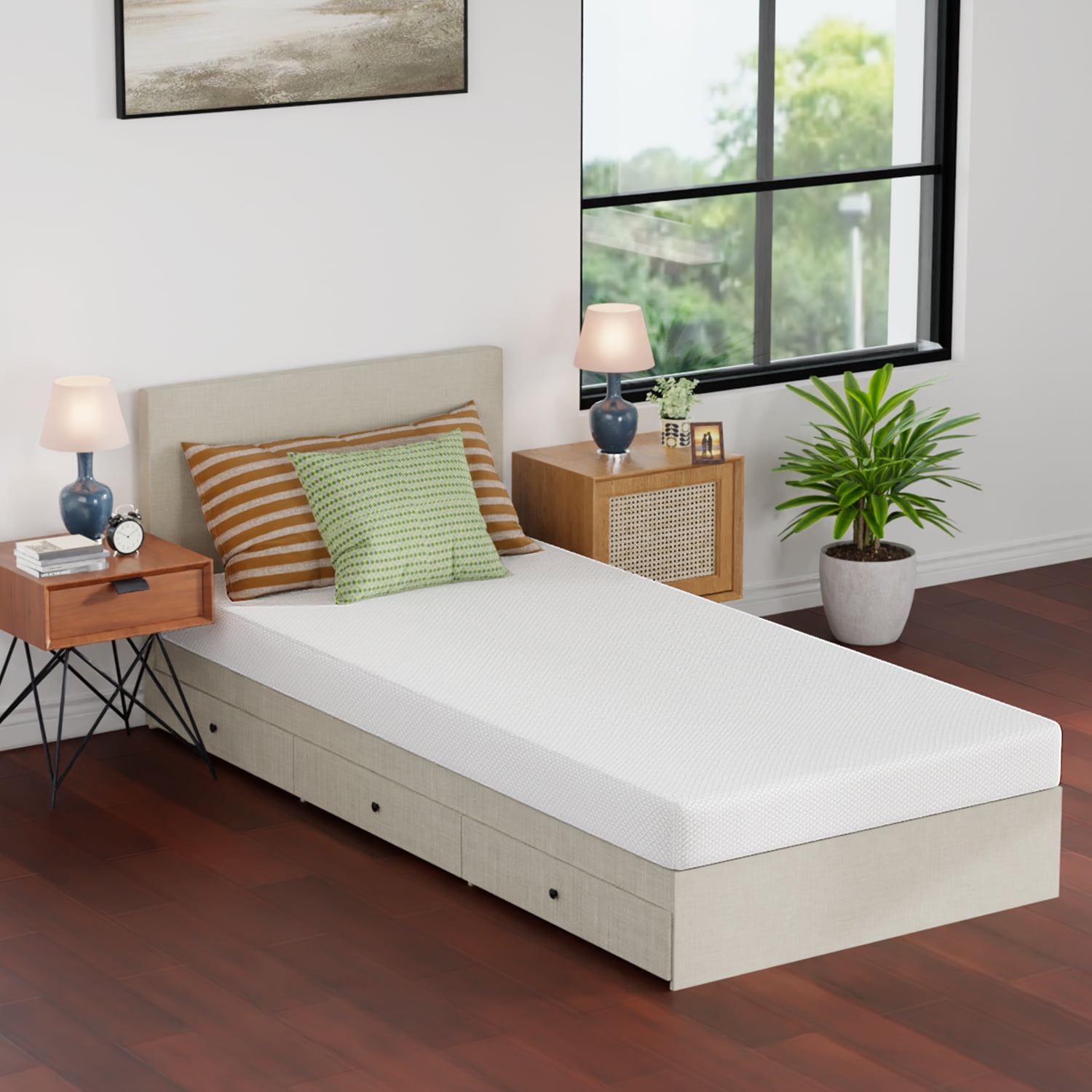 Twin XL 5-Inch Gel Memory Foam Mattress with Removable Cover