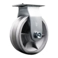 thumbnail image 1 of 5 Inch V-Groove Semi Steel Wheel Rigid Caster with Bronze Bearing Service Caster, 1 of 2