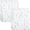 thumbnail image 1 of 5 Inch Vinyl Number Stickers,Self-Adhesive Large Numbers 0-9 Sticker for Mailbox,House Nummber,Inventory Classification and Marks,8 Sheets White, 1 of 9