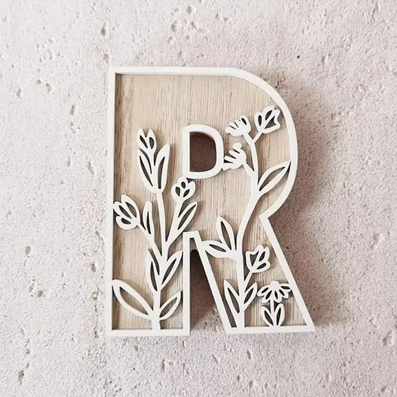 5-Inch Wooden Alphabet Letters for Wall and Crafts - Decorative and Customizable
