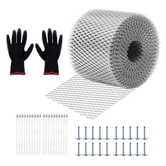 5 Inch x 100 Foot Gutter Guard Roll with Installation Screws