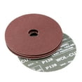 thumbnail image 1 of 5-Inch x 7/8-Inch Aluminum Oxide Resin Fiber Discs, Center Hole 120 Grit Sanding Grinding Discs 10 Pcs, 1 of 4