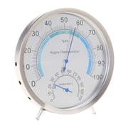 5 Indoor Outdoor Hygrometer/Thermometer, Humidity Gauge Indicator Temperature Humidity Monitor Stainless Steel Meter