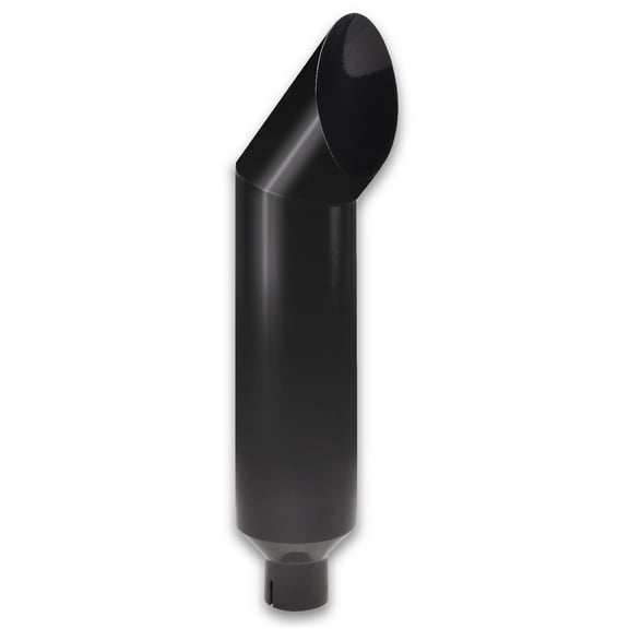 5" Inlet 7" Outlet 36" Tall Diesel Exhaust Stack Tip Polished Stainless Steel
