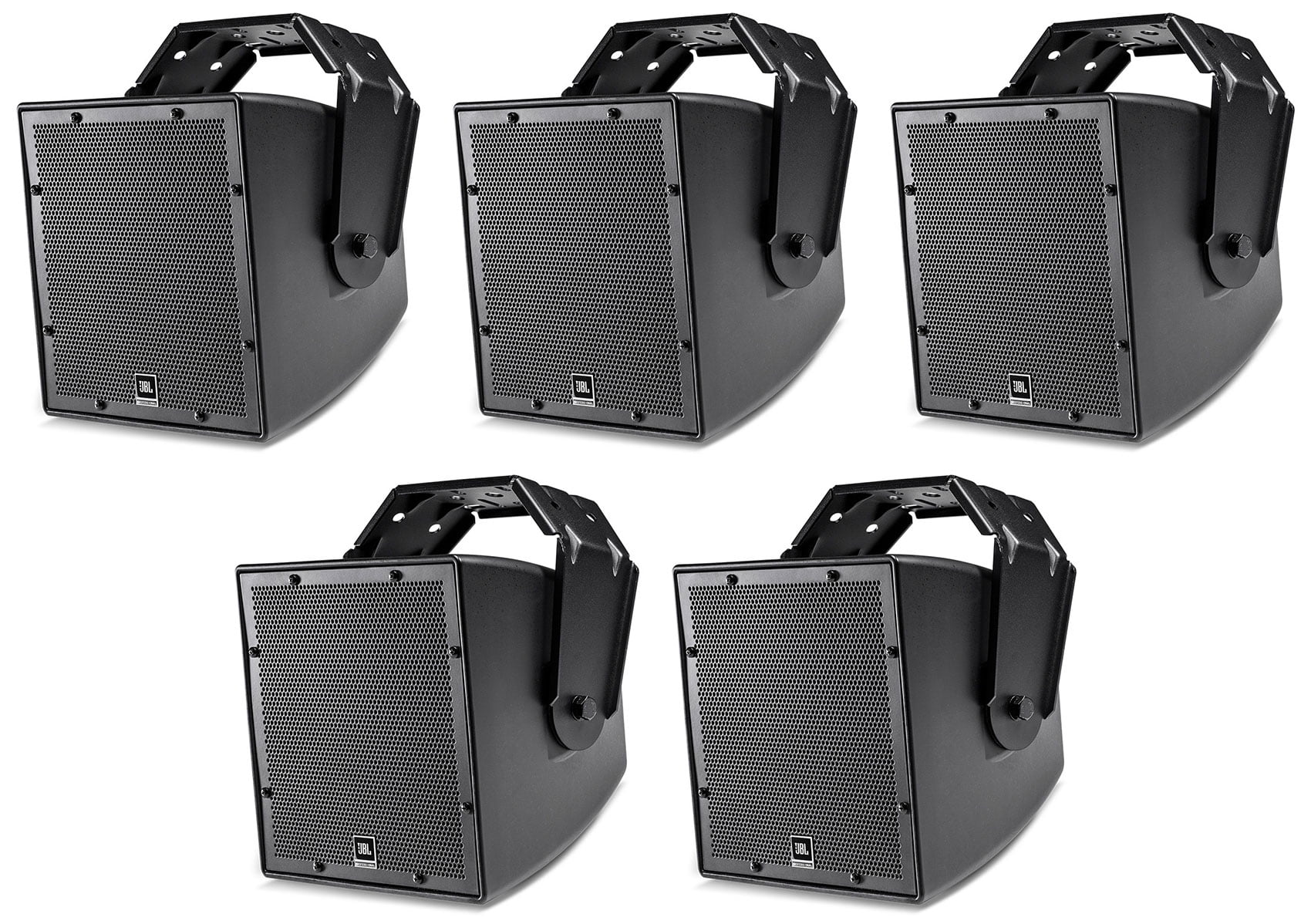 (5) JBL AWC62-BK 6.5" 120 Watt Black Indoor/Outdoor 70V Commercial Speakers
