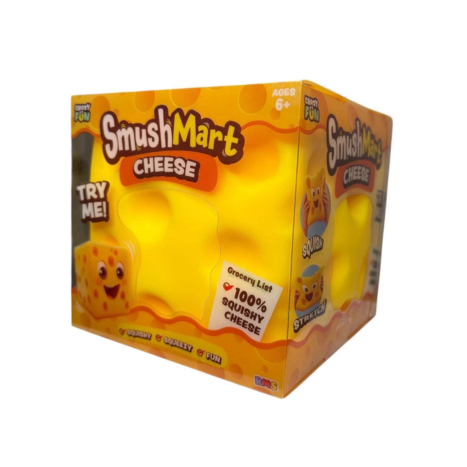 5” Jumbo Cheese Squishy, Viral Squishy Cheese, Soft Sensory Stress Relief Toys for Teens & Adults, Fun Novelty Gift for Holiday Festivals