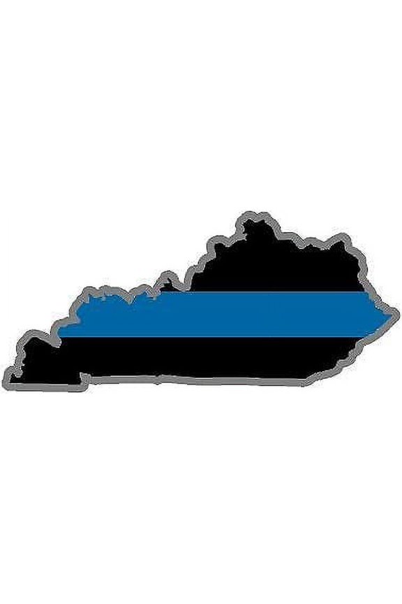 5" KY Kentucky State Thin Blue Line Police Sheriff SWAT 3M Reflective sticker Law Enforcement