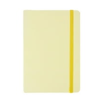 Under 5$ Kaireo A7 Macaron Solid Color Notebook,Light Yellow Ins Style Journal with Thick Paper Hardcover,Compact and Portable for Note-Taking,Sketching,or Planning,1-Pack Aesthetic Design