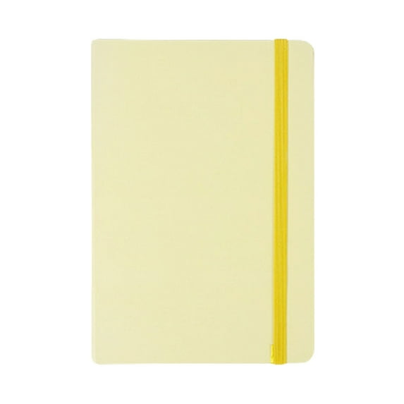Under 5$ Kaireo A7 Macaron Solid Color Notebook,Light Yellow Ins Style Journal with Thick Paper Hardcover,Compact and Portable for Note-Taking,Sketching,or Planning,1-Pack Aesthetic Design