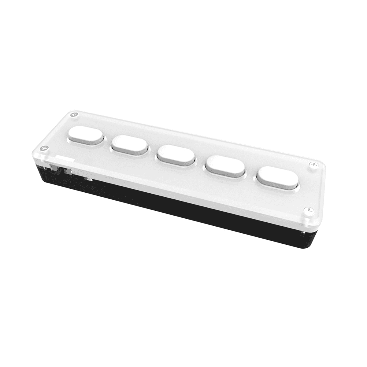 5 Keys Custom Keypad Macro Programmable Bluetooth Keyboard Copy Paste Rgb Button Gaming Mechanical Keyboard White,1 x Mini Keyboard 1 x USB cable,White