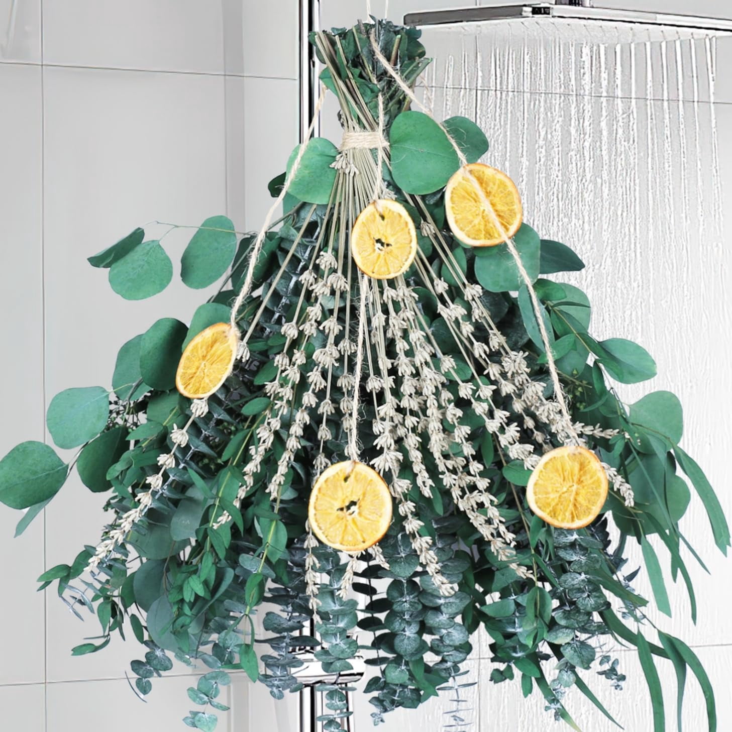 5 Kinds Mixed PCS Dried Eucalyptus & Lavender Flowers Bundle for Shower ...