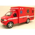 thumbnail image 1 of 5" Kinsfun Rescue Medical Emergency Ambulance Paramedic Diecast Model Truck Red, 1 of 4
