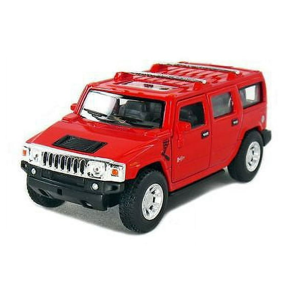 5" Kinsmart 2008 Hummer H2 SUV 1:40 Diecast Toy Car Model Pull Action RED