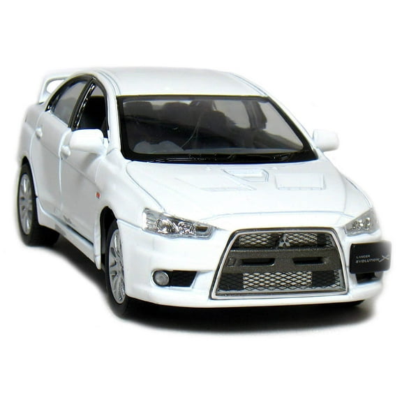 5" Kinsmart 2008 Mitsubishi Lancer Evolution X Diecast Model Toy Car 1:36 White