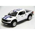 thumbnail image 1 of 5" Kinsmart 2013 Ford F-150 SVT Raptor Stripes 1:46 Diecast Model Truck- White, 1 of 4