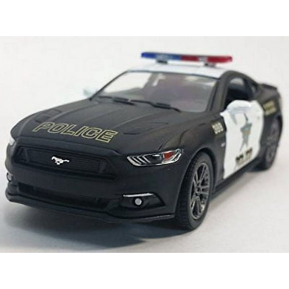 5" Kinsmart 2015 Ford Mustang GT Police Car 1:38 Diecast Model Toy Cop Car