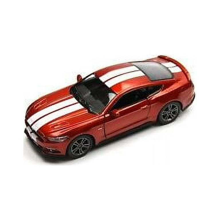 5 Kinsmart 2015 Ford Mustang GT Stripe Diecast Model Toy Car 1:38 Orange