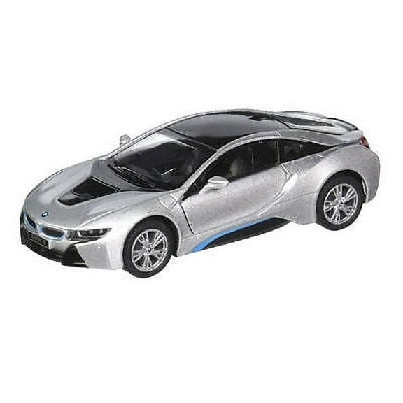 5" Kinsmart BMW i8 2 Door Coupe 1:36 Diecast Model Toy Car Pull Action New- SILVER