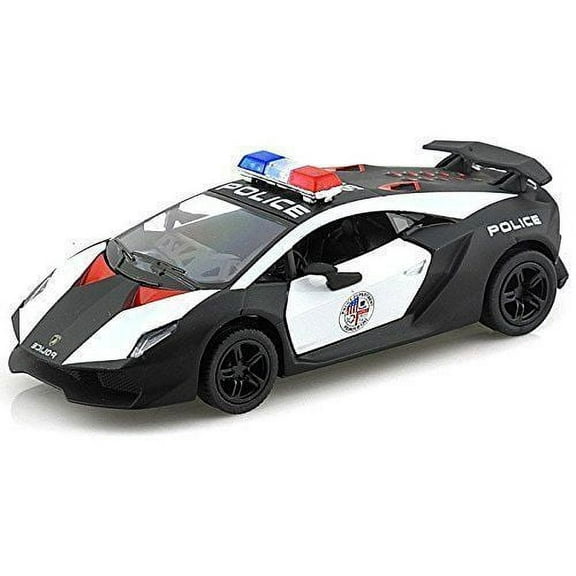 5" Kinsmart Lamborghini Sesto Elemento Police Car Diecast Model Toy 1:38