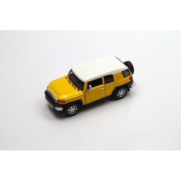 5" Kinsmart Toyota FJ Cruiser Diecast Model Toy SUV Car 1:36 Yellow
