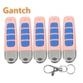 thumbnail image 1 of Gantch 433MHz Remote Control Duplicator Garage Door Opener 4 Buttons Portable Electric Key - Pink-Blue 5PCS, 1 of 10