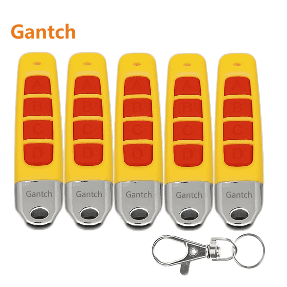 Gantch 433 MHz 4 Buttons Remote Transmitter Red 1000 Piece 5 Pack
