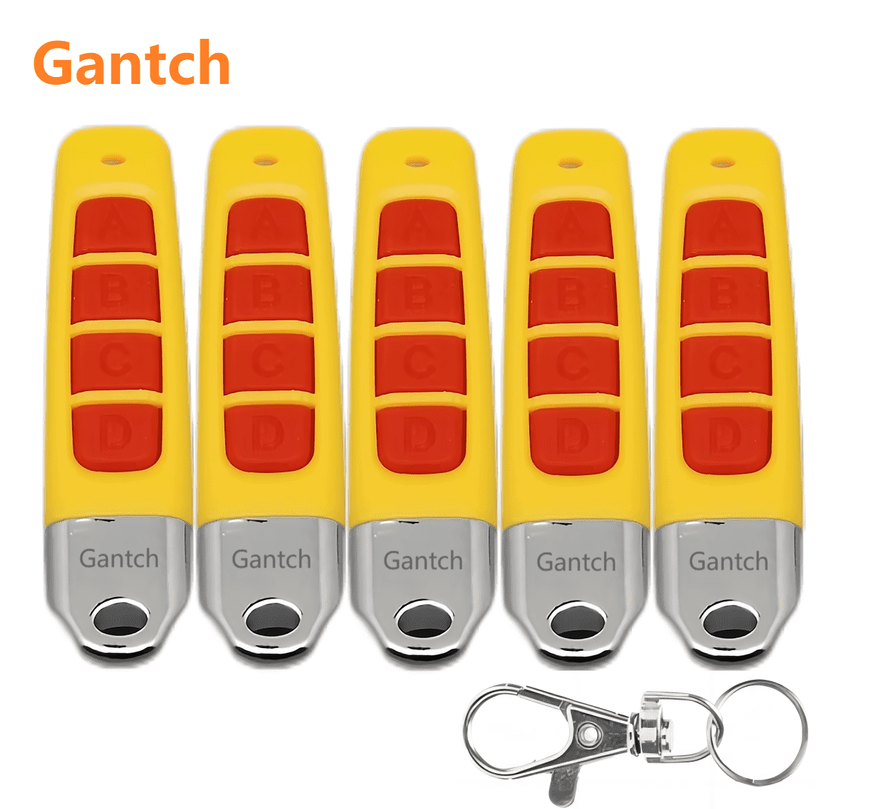 5-Kit 433MHz Gantch Garage Electronic Gate Wireless Remote Control for ...