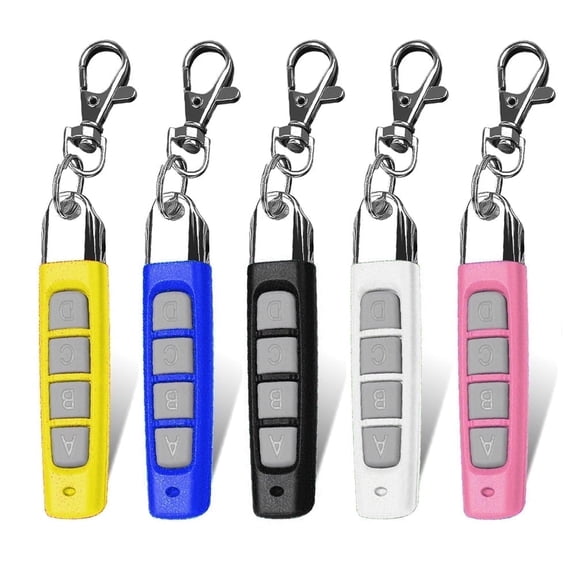 Gantch 5-Pack 433MHz Wireless Remote Control, Universal for Garage & PPA Electronic Gate Openers
