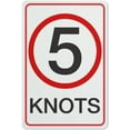thumbnail image 1 of 5 Knots Sign Funny Decor For House Door Office Business Yard,Metal Aluminum Rust Free Sign - 12" X 8", Pre-Drilled Holes, Weather Resistant, 1 of 6