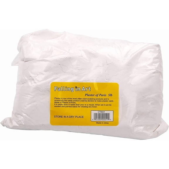 5 LB Plaster of Paris Powder - Hand Mold Casting Kit Powder, Gypsum Cement, y & Ceramic for Crafts, Sculpture, Diorama and Home Decor