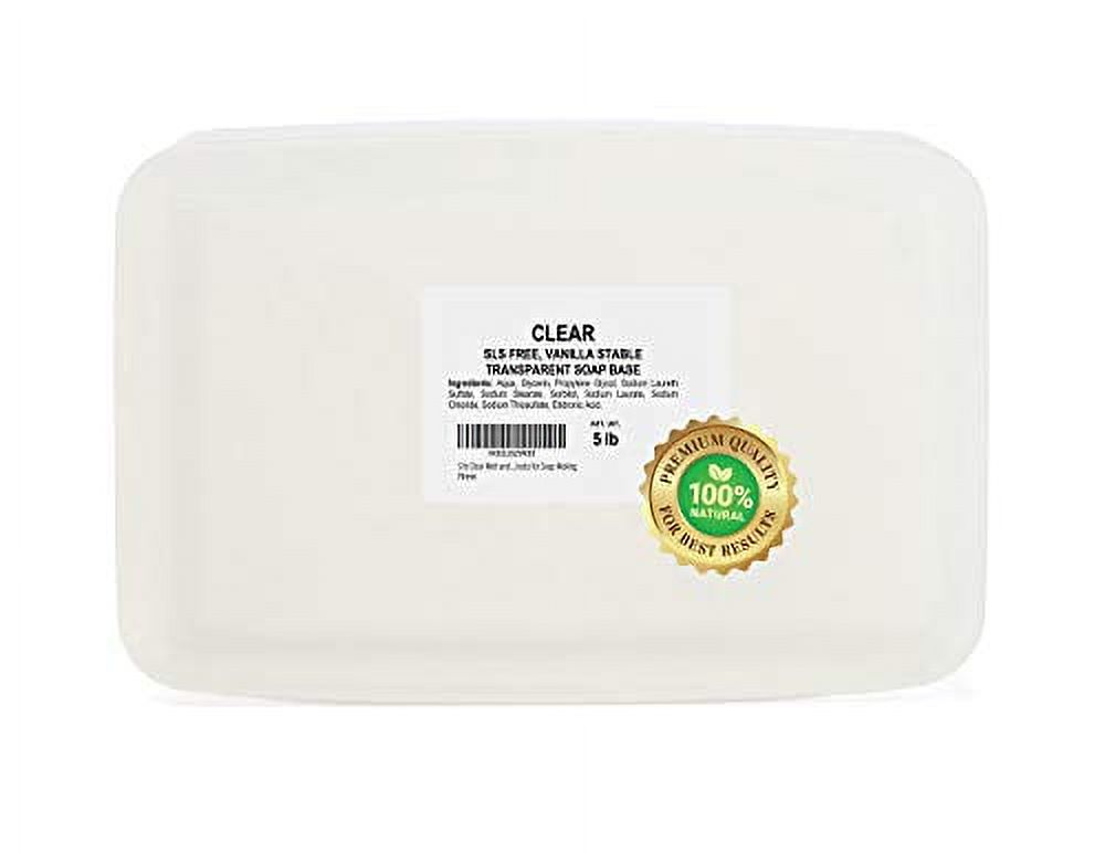 5 LB Ultra Clear Soap Base for Soap Making Melt and Pour Glycerin
