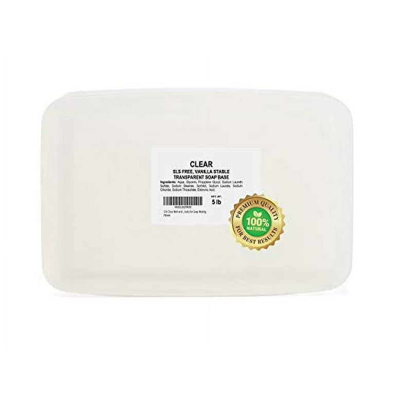 5 LB Ultra Clear Soap Base for Soap Making Melt and Pour Glycerin Soap Base Natural  Soap Base for Soap Making Glycerin Blocks for Soap Making Soap Melt and  Pour Base 