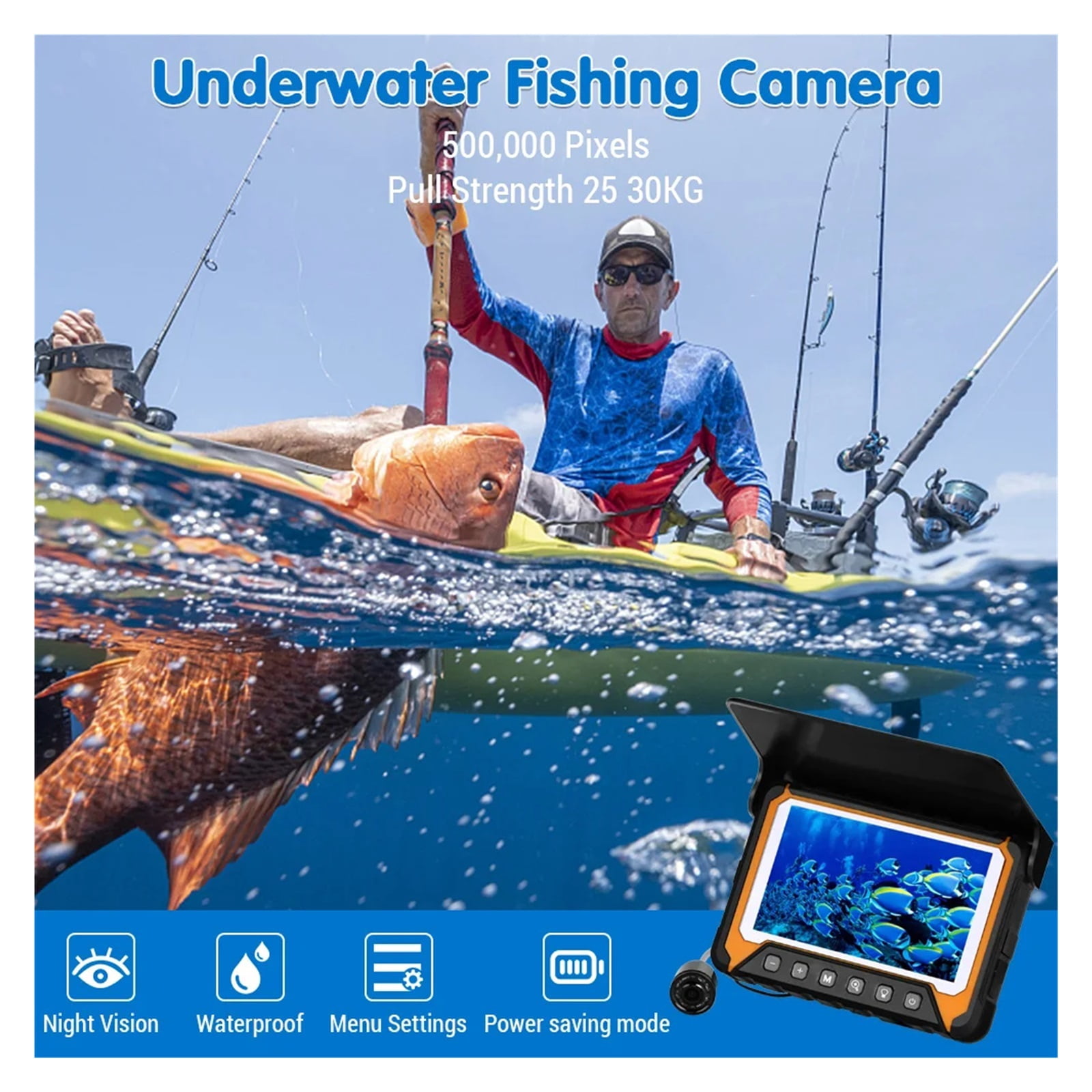 5 LCD Underwater Fishing Camera HD Fish Finder With 8 IR Night Vision 5-lcd-underwater-fishing-camera-hd-fish-finder-with-8-ir-night-vision