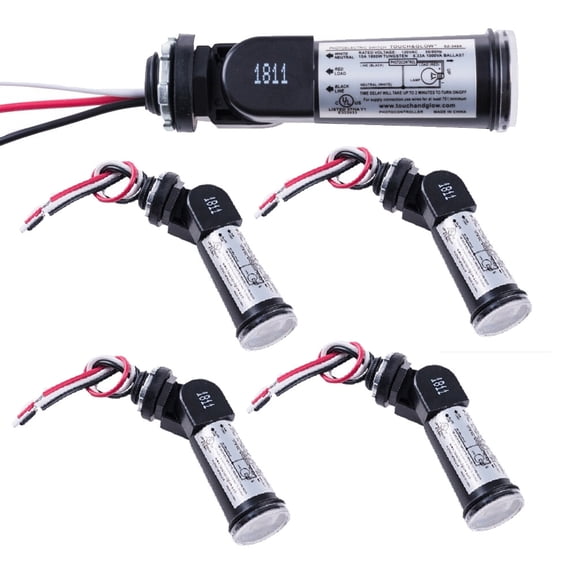 5 LED 120V Dusk To Dawn Outdoor Swivel Photo Cell Light Control Photocell Sensor