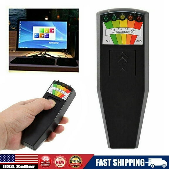 5 LED EMF Meter Magnetic Field Detector Ghost Hunting Paranormal Equipment Tester Portable Counter