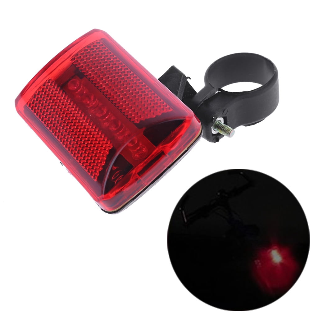 5 LED Rear Tail Bike Bicycle Back Light Night Safety Warning Flashing ...