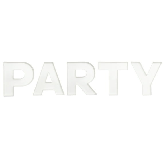 5 Count, 10 IN White Plastic Party Serving Trays, by Way To Celebrate