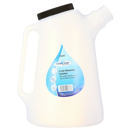 5 LITER MEASURING CONTAINER w/ FLEXSPOUT & SCREWTOP LID