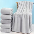 thumbnail image 1 of Under $5 Large Bath Towels, 100% Cotton Towels Adult Quick Drying Large Towel Washcloth Water Absorbent Non Fluffys Highly Absorbent Towels for Bathroom, Gym, Hotel 55 X 28Inches, 1 of 8