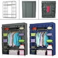 thumbnail image 1 of 5-Layer 12-Compartment Non-Woven Wardrobe Portable Closet,Multifunctional Wardrobe Closet Storage Organizer Cupboard Cloth Rack & Shelves, 1 of 10