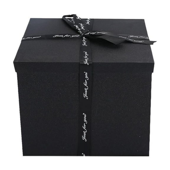 5-Layer DIY Explosion Gift Box, Large Capacity Surprise Photo Memory Box for Birthday, Anniversary, Valentines Day, Customizable Scrapbook with Hidden Compartments for Photos & Gifts