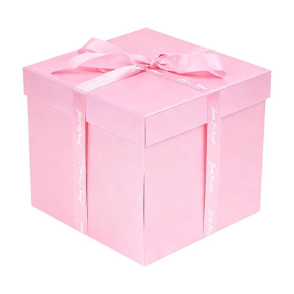 5-Layer Explosion Gift Box DIY Surprise Box for Birthday, Big Gift Boxs with Hidden Compartments, Personalized Gifts for Photos, Chocolates, Keepsakes