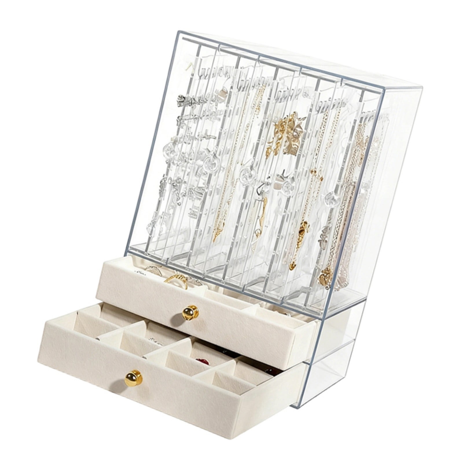 5 Layer Large Capacity Acrylic Jewelry Organiser Box for Accessories ...