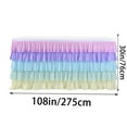 thumbnail image 1 of 5-Layer Pleated Tablecloth Elegant Party Dining Decor for Wedding Banquet Birthday Celebration Holiday Dinner Table Cover, 1 of 3