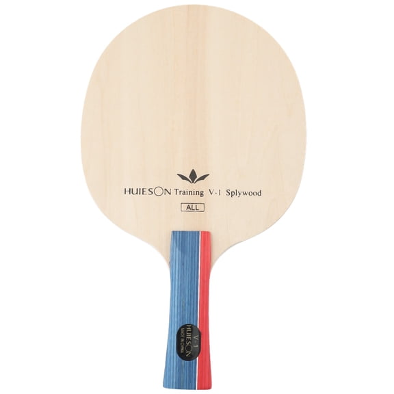 5 Layer Table Tennis Racket, 6mm Wooden Ping-Pong Bat for Shakehand and Penhold Grip, Medium Speed Paddle for and Teens Training(Shakehand grip)