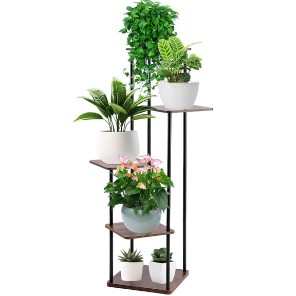 YEEZEE 5-Tier Plant Stands for Indoors for Placing Various Potted Plants, For Balcony,Living Room,Corner