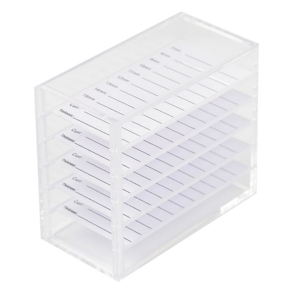 5 Layers Acrylic Eyelash Storage Box,Cosmetic Makeup Display Container,Eyelashes Holder Case Eyelash Extension Tools